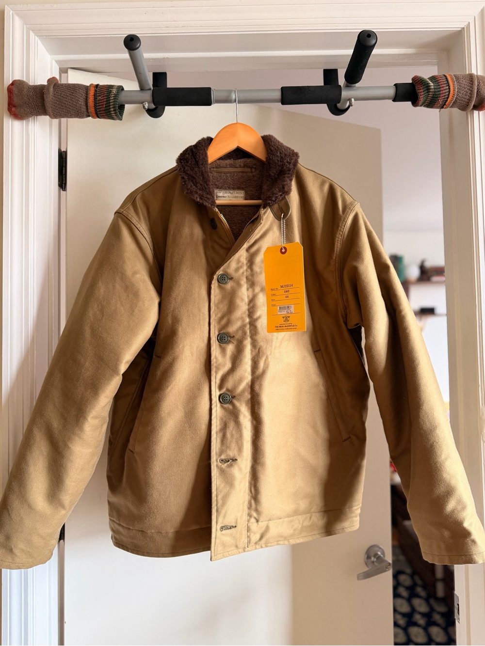 The Real McCoy’s Khaki N-1 Deck Jacket New W/Tags
